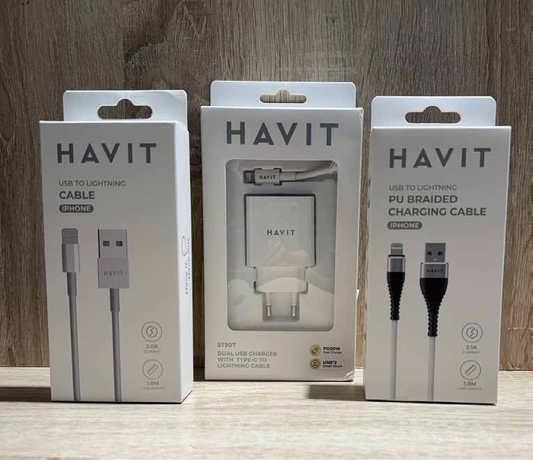 HAVIT cables USB Lightning y cargadores
